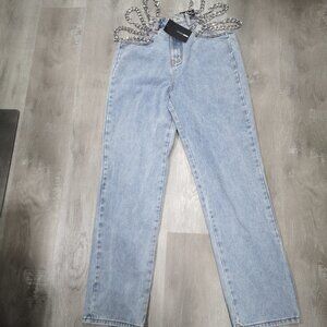 NWT Fashion Nova Link by Link Ladies Straight Leg Size 11 Jeans